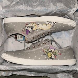 Toms x Disney Carmel Seven Dwarfs Dopey Lace Up Womens Plimsolls Shoes 10012721